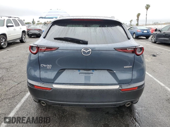 2023 Mazda CX-30 2.5 S Carbon Edition with VIN 3MVDMBCMXPM542809, listed as a Copart auction lot 51134315 with 21,279 mi miles and Salvage Title. Bid and sale history available at carsss.com. Image 6.