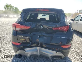 2017 Hyundai Tucson Sport with VIN KM8J33A28HU285205, listed as a Copart auction lot 53367495 with 80,770 mi miles and Salvage title. Bid and sale history available at DreamBid. Image 6.