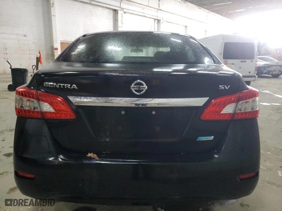 2014 Nissan Sentra S with VIN 3N1AB7AP9EL615193, listed as a Copart auction lot 51982455 with 133,694 mi miles and Clean Title. Bid and sale history available at carsss.com. Image 6.