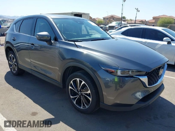 2022 Mazda CX-5 2.5 S Premium Package with VIN JM3KFBDM7N0639118, listed as a IAAI auction lot 41857979 with 15,322 mi miles. Bid and sale history available at carsss.com. Image 1.
