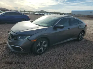 2020 Honda Civic Sedan LX with VIN 19XFC2F60LE208562, listed as a Copart auction lot 47823145 with 38,259 mi miles and Salvage Title. Bid and sale history available at carsss.com. Image 1.