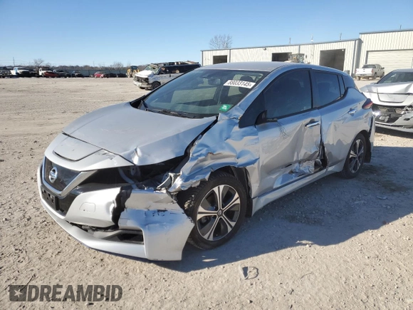 2022 Nissan LEAF SV Plus with VIN 1N4BZ1CV8NC551509, listed as a Copart auction lot 88033145 with 39,679 mi miles and Salvage Title. Bid and sale history available at DreamBid. Image 1.