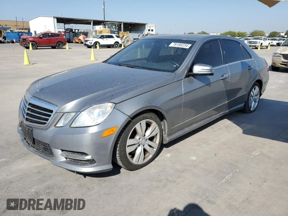 2013 Mercedes-Benz E 400 Sport with VIN WDDHF9FB3DA743580, listed as a Copart auction lot 76195234 with 121,750 mi miles and Clean Title. Bid and sale history available at DreamBid. Image 1.