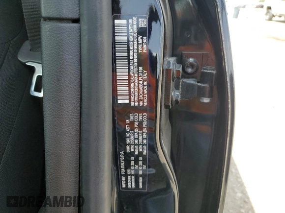 2020 Jeep Renegade Altitude with VIN ZACNJABB4LPL31196, listed as a Copart auction lot 54379645 with 85,154 mi miles and Salvage title. Bid and sale history available at DreamBid. Image 13.