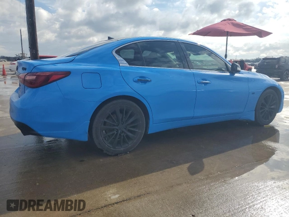 2018 Infiniti Q50 Sport with VIN JN1EV7AP3JM360808, listed as a Copart auction lot 43242355 with 57,089 mi miles and Clean Title. Bid and sale history available at carsss.com. Image 3.