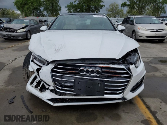 2019 Audi A5 Sportback Premium Plus with VIN WAUBNCF57KA044702, listed as a Copart auction lot 49430844 with 22,466 mi miles and . Bid and sale history available at DreamBid. Image 5.