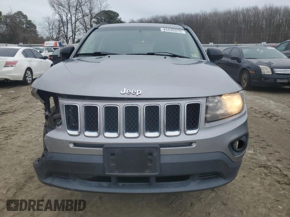 2016 Jeep Compass Sport with VIN 1C4NJDBB6GD557524, listed as a Copart auction lot 44436375 with 166,281 mi miles and Salvage Title. Bid and sale history available at carsss.com. Image 5.