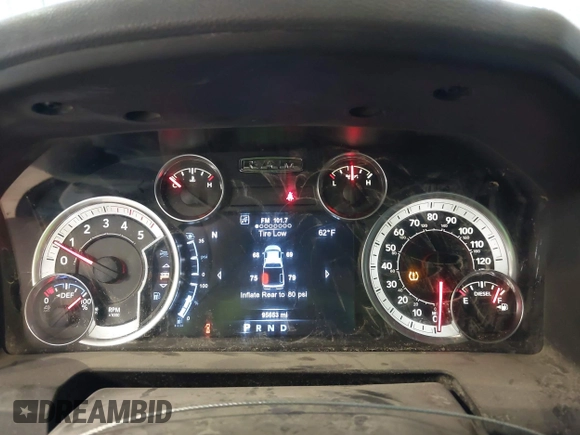 2017 Ram 2500 Big Horn with VIN 3C6UR5DL2HG701033, listed as a IAAI auction lot 41668166 with 95,653 mi miles. Bid and sale history available at carsss.com. Image 7.