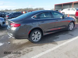 2015 Chrysler 200 Limited with VIN 1C3CCCABXFN528411, listed as a IAAI auction lot 41823474 with 53,925 mi miles. Bid and sale history available at carsss.com. Image 4.