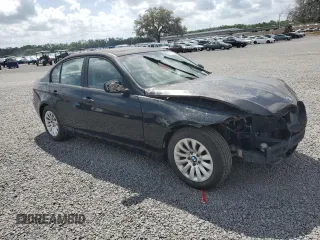 2009 BMW 3 Series 328i with VIN WBAPH77519NM28190, listed as a Copart auction lot 51776205 with 90,044 mi miles and Salvage Title. Bid and sale history available at carsss.com. Image 4.