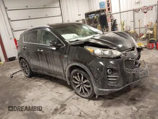 2018 Kia Sportage EX with VIN KNDPNCAC4J7422646, listed as a IAAI auction lot 41629033 with 83,483 mi miles and . Bid and sale history available at carsss.com. Image 1.