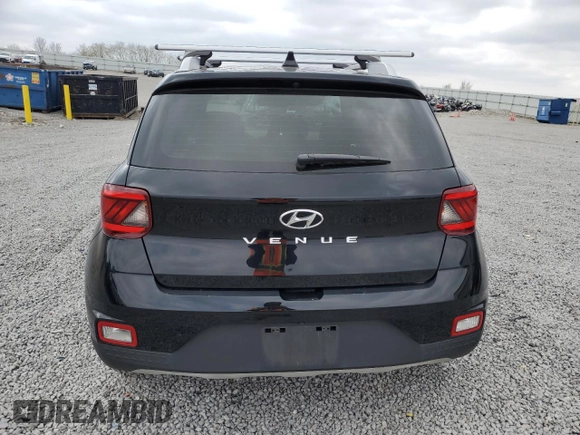 2020 Hyundai Venue SEL with VIN KMHRC8A37LU026660, listed as a Copart auction lot 52907665 with 64,913 mi miles and Salvage title. Bid and sale history available at DreamBid. Image 6.