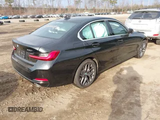 2025 BMW 3 Series 330i xDrive with VIN 3MW89CW0XS8F05079, listed as a IAAI auction lot 41679952 with 1,209 mi miles. Bid and sale history available at carsss.com. Image 4.