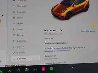 2023 Tesla Model Y Performance with VIN 7SAYGDEF4PF738885, listed as a IAAI auction lot 41798997 with 59,270 mi miles and . Bid and sale history available at DreamBid. Image 16.