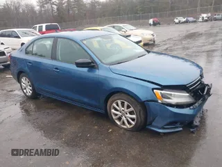 2015 Volkswagen Jetta Sedan 1.8T SE with VIN 3VWD17AJ7FM233634, listed as a IAAI auction lot 41942329 with 128,996 mi miles. Bid and sale history available at carsss.com. Image 1.