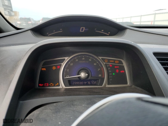 2008 Honda Civic Sdn LX with VIN 1HGFA165X8L046365, listed as a Copart auction lot 42053145 with 239,590 mi miles and Salvage Title. Bid and sale history available at carsss.com. Image 9.