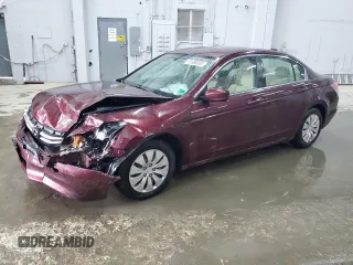 2011 Honda Accord LX with VIN 1HGCP2F38BA144867, listed as a Copart auction lot 58388065 with 130,413 mi miles and Salvage title. Bid and sale history available at DreamBid. Image 1.