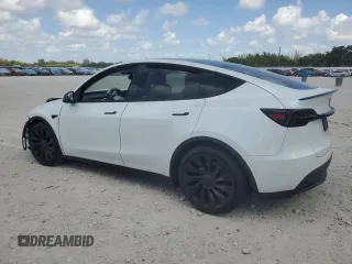 2022 Tesla Model Y Performance with VIN 7SAYGDEFXNF410531, listed as a Copart auction lot 54449715 with Not Provided miles and Non Repairable. Bid and sale history available at DreamBid. Image 2.