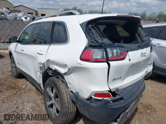 2019 Jeep Cherokee Limited with VIN 1C4PJMDN9KD180308, listed as a IAAI auction lot 42178830 with 164,453 mi miles and . Bid and sale history available at DreamBid. Image 3.
