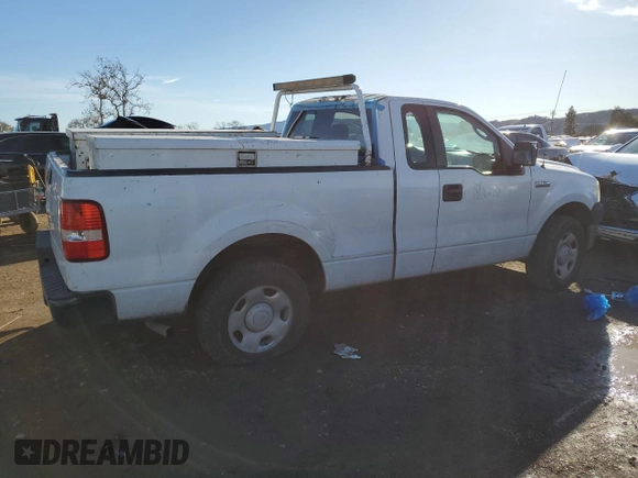 2007 Ford F-150 XL with VIN 1FTRF12237KC68629, listed as a Copart auction lot 87322514 with 167,487 mi miles and Salvage Title. Bid and sale history available at carsss.com. Image 3.