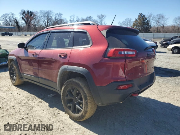 2015 Jeep Cherokee Trailhawk z VIN 1C4PJMBBXFW615145, wystawiony jako Copart lot #47294225 z przebiegiem 99 662 mil mil oraz Szkoda całkowita • Salvage title. Historia ofert i sprzedaży dostępna na DreamBid. Obrazek 2.