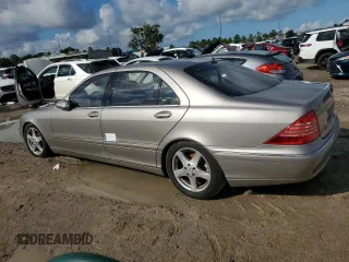 2005 Mercedes-Benz S-Class 4.3L with VIN WDBNG70J55A459057, listed as a Copart auction lot 73747814 with 0 mi miles and Salvage Title. Bid and sale history available at carsss.com. Image 2.
