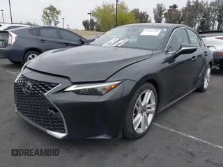 2021 Lexus IS 300 with VIN JTHAA1D29M5111530, listed as a IAAI auction lot 42203528 with 76,996 mi miles and . Bid and sale history available at DreamBid. Image 2.