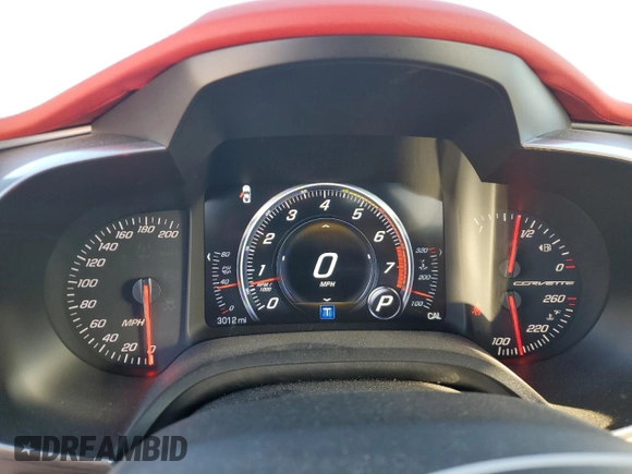 2019 Chevrolet Corvette 2LT with VIN 1G1YD3D73K5121944, listed as a Copart auction lot 78261294 with 3,012 mi miles and Non Repairable. Bid and sale history available at carsss.com. Image 9.