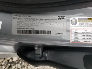 2017 Audi A6 Prestige with VIN WAUH2AFC2HN107969, listed as a Copart auction lot 70895102 with 0 mi miles. Bid and sale history available at carsss.com. Image 12.