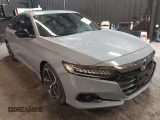 2021 Honda Accord Sport with VIN 1HGCV2F31MA029861, listed as a IAAI auction lot 41639708 with 37,260 mi miles and . Bid and sale history available at DreamBid. Image 1.