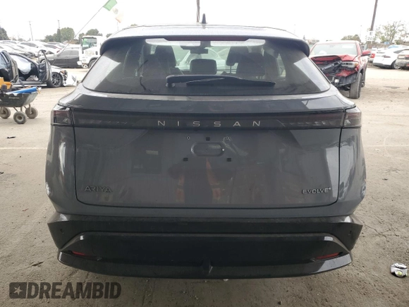 2024 Nissan ARIYA Evolve+ with VIN JN1BF0BA6RM430976, listed as a Copart auction lot 85062134 with 7,100 mi miles and Salvage title. Bid and sale history available at DreamBid. Image 6.