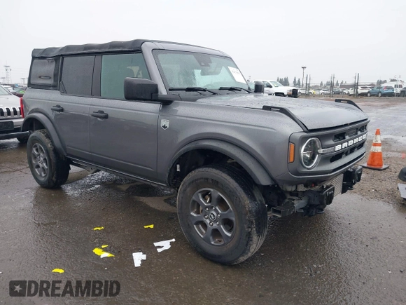 2021 Ford Bronco with VIN 1FMDE5BH4MLA77019, listed as a IAAI auction lot 41479056 with 30,484 mi miles. Bid and sale history available at carsss.com. Image 1.