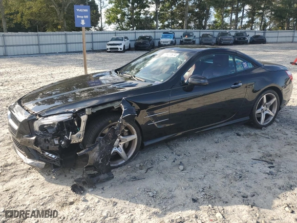 2015 Mercedes-Benz SL-Class SL 550 with VIN WDDJK7DA7FF034796, listed as a Copart auction lot 71477874 with 53,842 mi miles and Salvage Title. Bid and sale history available at carsss.com. Image 1.