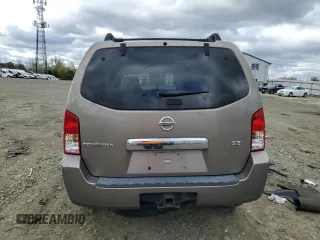 2006 Nissan Pathfinder SE z VIN 5N1AR18W96C664437, wystawiony jako Copart lot #53240165 z przebiegiem 168 019 mil mil oraz Szkoda całkowita • Salvage title. Historia ofert i sprzedaży dostępna na DreamBid. Obrazek 6.