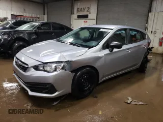 2022 Subaru Impreza with VIN 4S3GTAB61N3721253, listed as a Copart auction lot 47874375 with 58,255 mi miles and Salvage Title. Bid and sale history available at carsss.com. Image 1.
