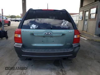 2005 Kia Sportage LX with VIN KNDJF723957135799, listed as a Copart auction lot 76531124 with 278,886 mi miles and Clean Title. Bid and sale history available at carsss.com. Image 6.
