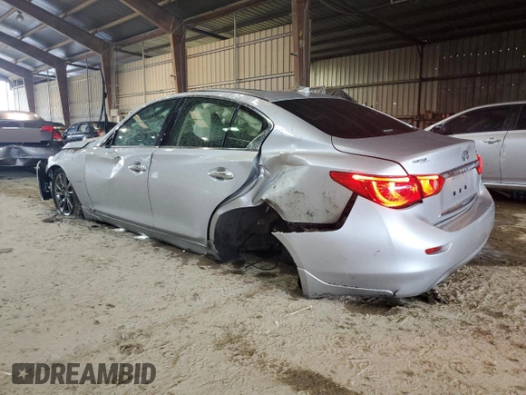 2017 Infiniti Q50 Signature Edition with VIN JN1EV7AP4HM738659, listed as a Copart auction lot 63896853 with 71,918 mi miles and Salvage title. Bid and sale history available at DreamBid. Image 2.