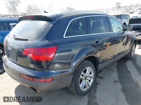 2009 Audi Q7 with VIN WA1AY74LX9D013784, listed as a IAAI auction lot 42551669 with 196,806 mi miles and . Bid and sale history available at DreamBid. Image 4.