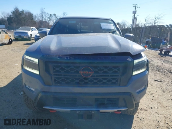2022 Nissan Frontier S with VIN 1N6ED1EK9NN664184, listed as a IAAI auction lot 41333630 with 39,602 mi miles. Bid and sale history available at carsss.com. Image 12.