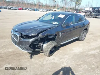 2024 BMW X4 xDrive30i with VIN 5UX33DT05R9X55093, listed as a IAAI auction lot 41811703 with 11,319 mi miles. Bid and sale history available at carsss.com. Image 2.