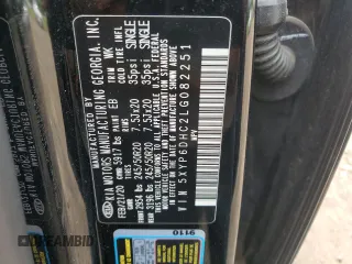 2020 Kia Telluride S с VIN 5XYP6DHC2LG082251, выставлен на аукционе Copart как лот 61269965 с пробегом 86 881 миль миль и Чистый • Clean title. История ставок и продаж доступна на DreamBid. Изображение 13.