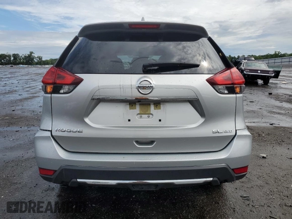 2017 Nissan Rogue S with VIN JN8AT2MVXHW283856, listed as a Copart auction lot 62866125 with 47,071 mi miles and Salvage title. Bid and sale history available at DreamBid. Image 6.