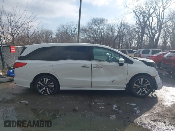 2019 Honda Odyssey Elite with VIN 5FNRL6H93KB117922, listed as a IAAI auction lot 41582622 with 25,327 mi miles and . Bid and sale history available at DreamBid. Image 14.