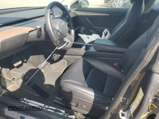 2022 Tesla Model 3 Long Range with VIN 5YJ3E1EB7NF257549, listed as a Copart auction lot 46980555 with 68,955 mi miles and Salvage Title. Bid and sale history available at DreamBid. Image 7.