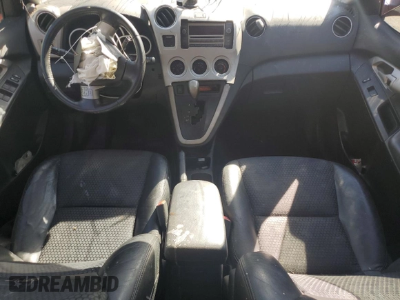 2009 Pontiac Vibe GT with VIN 5Y2SR67099Z462251, listed as a Copart auction lot 72962474 with 0 mi miles and Salvage Title. Bid and sale history available at carsss.com. Image 8.