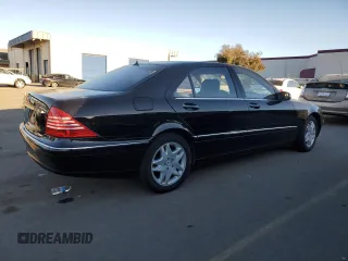 2003 Mercedes-Benz S-Class 4.3L with VIN WDBNG70J63A341497, listed as a Copart auction lot 89241655 with 88,288 mi miles and Salvage Title. Bid and sale history available at carsss.com. Image 3.