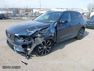 2023 Volvo XC60 Plus Dark Theme with VIN YV4L12RWXP1338603, listed as a IAAI auction lot 41675780 with 1 mi miles. Bid and sale history available at carsss.com. Image 2.