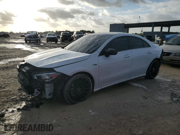 2023 Mercedes-Benz CLA 35 AMG z VIN W1K5J5BB0PN408872, wystawiony jako Copart lot #74823254 z przebiegiem 12 063 mil mil oraz Szkoda całkowita • Salvage title. Historia ofert i sprzedaży dostępna na DreamBid. Obrazek 1.