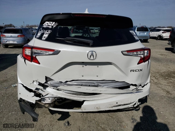 2021 Acura RDX w/Technology Package with VIN 5J8TC1H52ML013932, listed as a Copart auction lot 45125215 with 35,703 mi miles and Salvage Title. Bid and sale history available at carsss.com. Image 6.