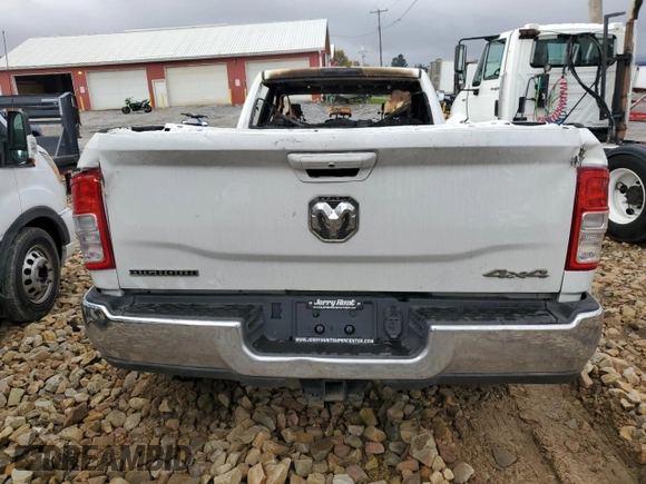 2021 Ram 3500 Big Horn with VIN 3C63RRHLXMG527901, listed as a Copart auction lot 75468134 with 0 mi miles and Salvage Title. Bid and sale history available at carsss.com. Image 6.